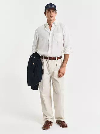 GANT | Chemise en lin coupe classique | weiss
